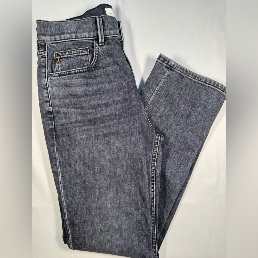 Lafayette 148 New York Dark Gray REEVE Straight Leg Jeans. Quiet luxury - Picture 5 of 6